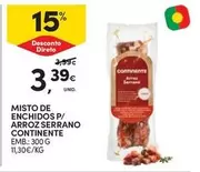 Oferta de Continente - Misto De Enchidos P/ Arroz Serrano por 3,39€ em Continente