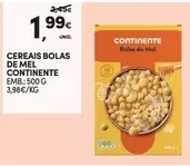 Oferta de Continente - Cereais Bolas De Mel por 1,99€ em Continente