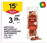 Oferta de Continente - Misto De Enchidos P/ Arroz Serrano por 3,39€ em Continente