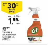 Oferta de Cif - Spray Vinagre & Bicarbonato Emb.: 500 Ml por 1,99€ em Continente