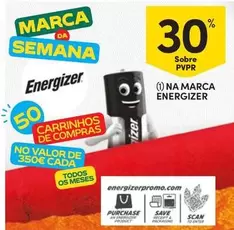 Oferta de Energizer - Sobreem Continente