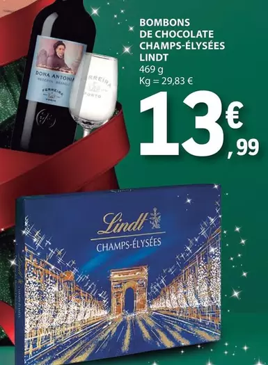 Oferta de Lindt - Bombons De Chocolate Champs-élysées por 13,99€ em E.Leclerc