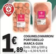 Oferta de Marca Guia - Cogumelo Marron/ Portobello por 1,89€ em E.Leclerc