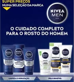 Oferta de Nivea - O Cuidado Completo Para O Rosto Do Homemem E.Leclerc