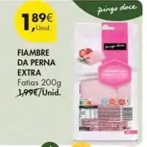 Oferta de Pingo doce - Fiambre Da Perna Extra por 1,89€ em Pingo Doce