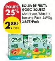 Oferta de Gogo Squeez - Bolsa De Fruta por 2,88€ em Pingo Doce