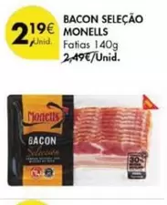 Oferta de Bacon Seleção por 2,19€ em Pingo Doce