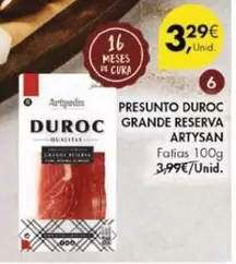 Oferta de Presunto Duroc Grande Reserva por 3,29€ em Pingo Doce