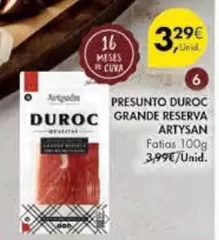 Oferta de Presunto Duroc Grande Reserva por 3,29€ em Pingo Doce