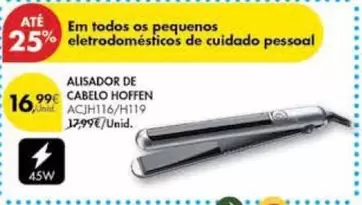 Oferta de Hoffen - Em Todos Os Pequenos Electrodomesticos De Cuidado Pesoal por 16,99€ em Pingo Doce