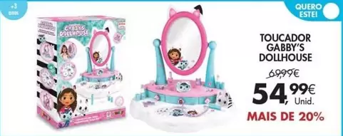 Oferta de Gabby'S Dollhouse - Toucador por 54,99€ em Pingo Doce