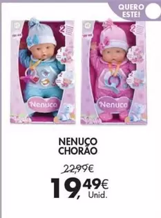 Oferta de Nenuco - Chocao por 19,49€ em Pingo Doce