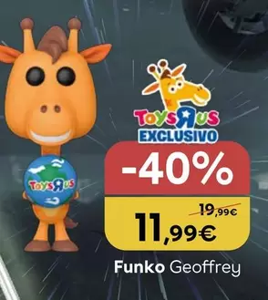 Oferta de  Funko Geoffrey por 11,99€ em Toys R Us