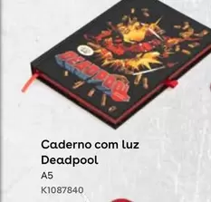 Oferta de Deadpool - Caderno Com Luzem Toys R Us