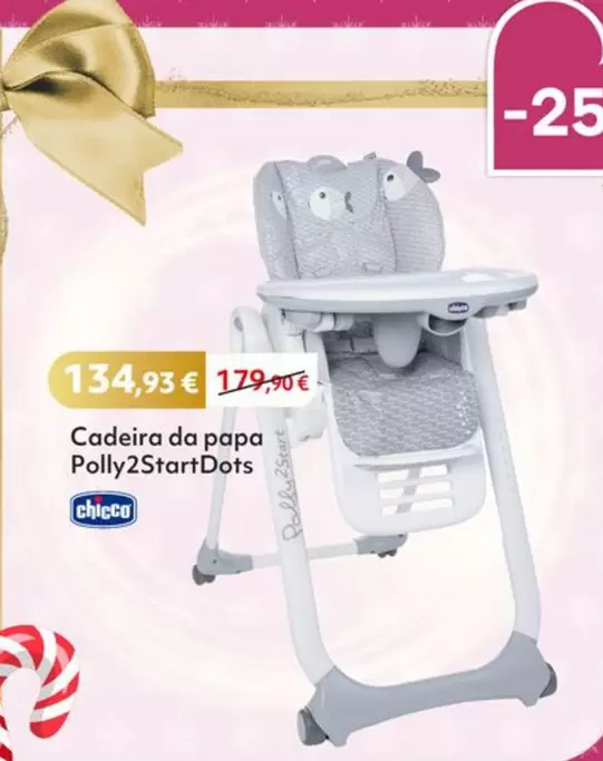 Oferta de Chicco - Cadeira Da Papa Polly2stardots por 134,93€ em Prénatal