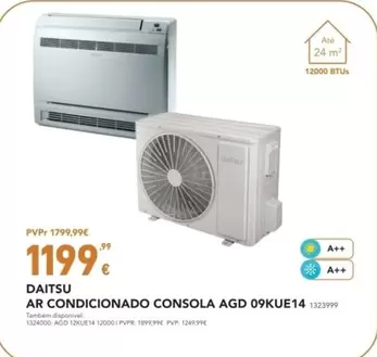 Oferta de Daitsu - Daitusu AR Condicionado Consola AGG 09KUE14em Radio Popular