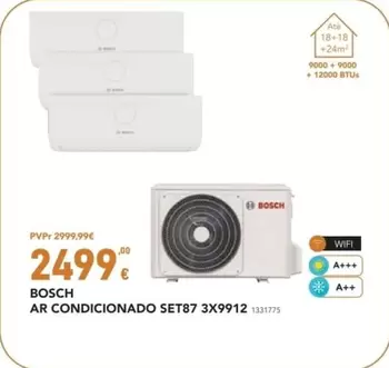 Oferta de Bosch - Ar Condicionado SET87 3X9912 por 2499€ em Radio Popular