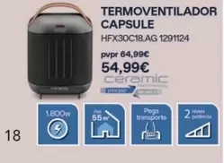 Oferta de Termoventilador Capsuleem Radio Popular