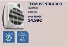 Oferta de Termoventilador por 34,99€ em Radio Popular