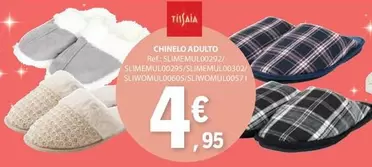 Oferta de Chinelo Adulto por 4,95€ em E.Leclerc