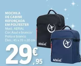 Oferta de Mochila De Cabine Reforçada Em Polyester por 29,95€ em E.Leclerc