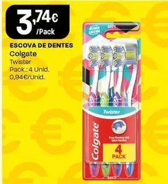 Oferta de Colgate - Escova De Dentes por 3,74€ em Intermarché