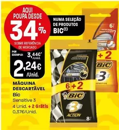 Oferta de BIC - Máquina Descartavel por 2,24€ em Intermarché