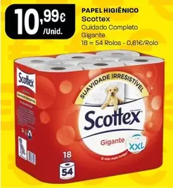 Oferta de Scottex - Papel Higiênico por 10,99€ em Intermarché