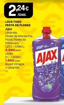 Oferta de Ajax - Lava Tudo Festa De Flores por 2,24€ em Intermarché