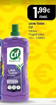 Oferta de Cif - Lava Tudo por 1,99€ em Intermarché