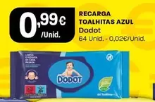 Oferta de Dodot - Recarga Toalhitas Azul por 0,99€ em Intermarché