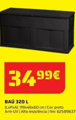 Oferta de Baú por 34,99€ em Bricomarché