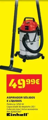 Oferta de Einhell - Aspirador Solidos E Liquidos por 49,99€ em Bricomarché