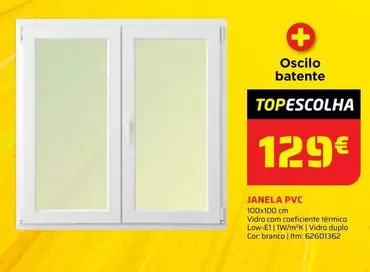 Oferta de Janela PVC por 129€ em Bricomarché