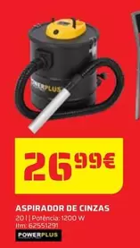 Oferta de Aspirador De Cinzas 20l I Potencia por 26,99€ em Bricomarché