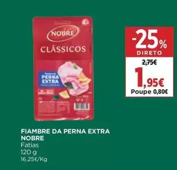 Oferta de Nobre - Fiambre Da Perna Extra por 1,95€ em El Corte Inglés