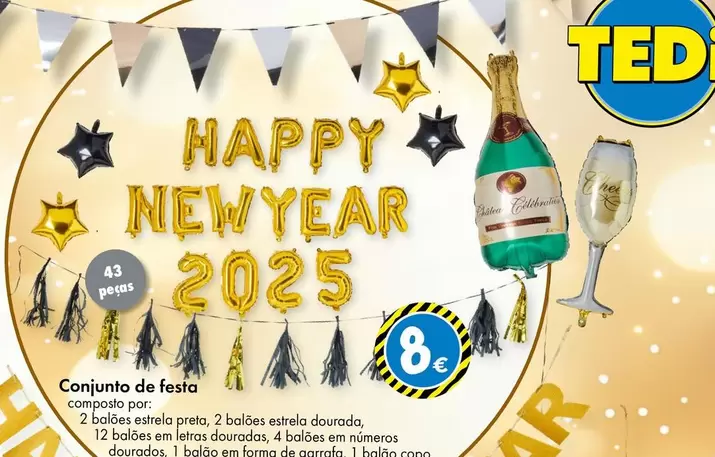 Oferta de Conjunto De Festa por 8€ em Tedi