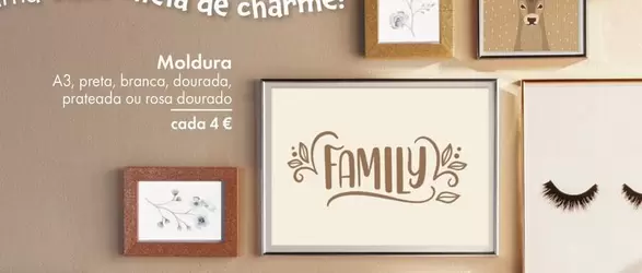 Oferta de Moldura por 4€ em Tedi