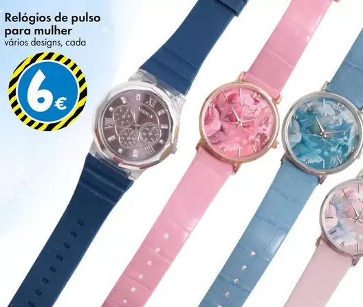 Oferta de Relógios De Pulso Para Mulher por 6€ em Tedi