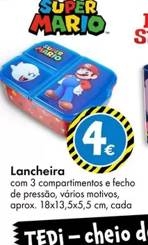 Oferta de Lancheira por 4€ em Tedi