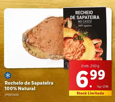 Oferta de Recheio -  De Sapateira 100% Natural por 6,99€ em Lidl