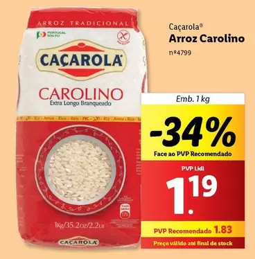 Oferta de Caçarola - Arroz por 1,83€ em Lidl