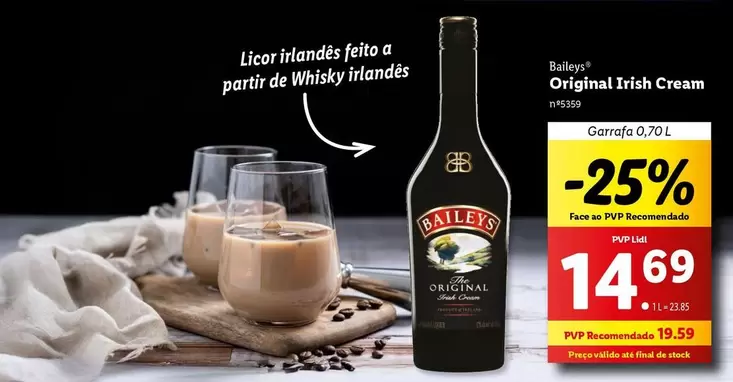 Oferta de A+ - Original Irish Cream por 14,69€ em Lidl