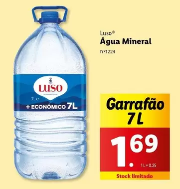 Oferta de Luso - Agua Mineral por 1,69€ em Lidl