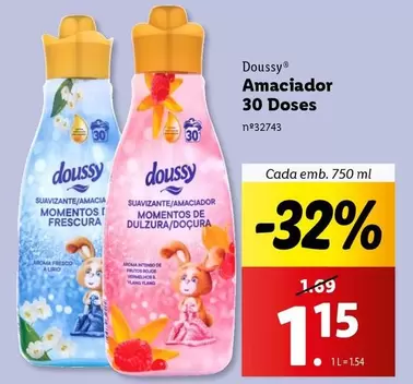 Oferta de Amaciador 30 Doses por 1,15€ em Lidl