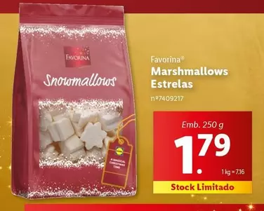 Oferta de Favorina - Savorina Marshmallows Estrelas por 1,79€ em Lidl