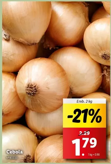 Oferta de Cebola por 1,79€ em Lidl