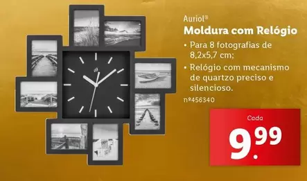 Oferta de .Com - Moldura Com Relógio por 9,99€ em Lidl