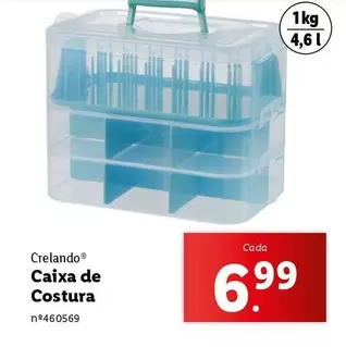 Oferta de Caixa De Costura por 6,99€ em Lidl