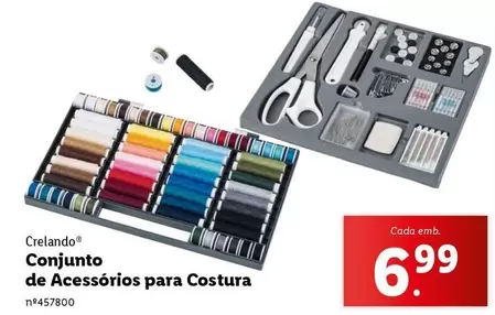 Oferta de Conjunto De Acessórios Para Costura por 6,99€ em Lidl